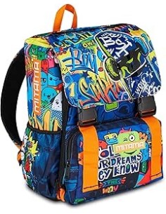 ZAINI: vendita online Zaino scuola Mitama, Triplo Scomparto SKATE DREAM, 28 litri, estensibile, bambino, scuola elementare e ...