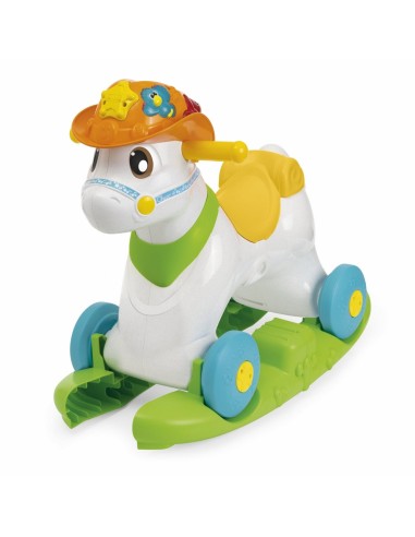 Chicco Baby Rodeo - Cavallo a Dondolo Cavalcabile, Centro Attività Bilingue, Giochi Bambini