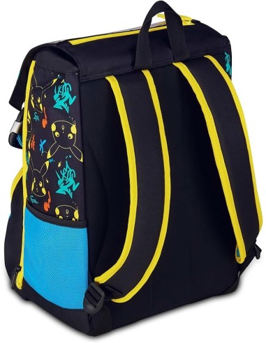 ZAINI: vendita online Zaino scuola Seven, Pokémon, doppio scomparto estensibile, 24-27 litri, nero, bambino, scuola elementar...