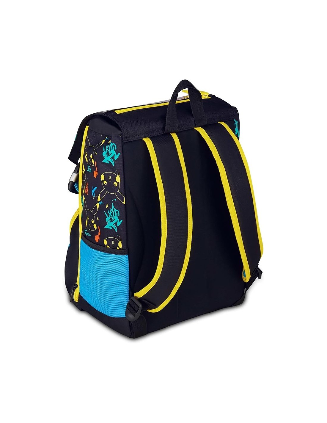 ZAINI: vendita online Zaino scuola Seven, Pokémon, doppio scomparto estensibile, 24-27 litri, nero, bambino, scuola elementar...