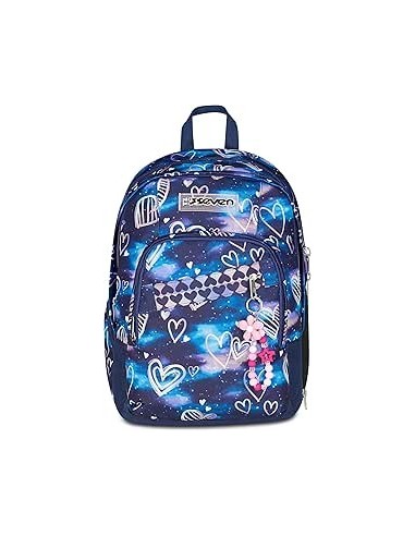 ZAINI: vendita online Seven Zaino Scuola Dual Detach, Viola Fucsia, 32L, Doppio Scomparto con Zainetto Staccabile, Tasca PC i...