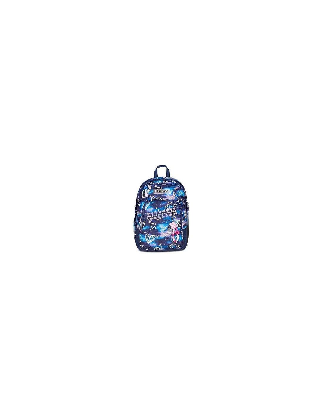 ZAINI: vendita online Seven Zaino Scuola Dual Detach, Viola Fucsia, 32L, Doppio Scomparto con Zainetto Staccabile, Tasca PC i...