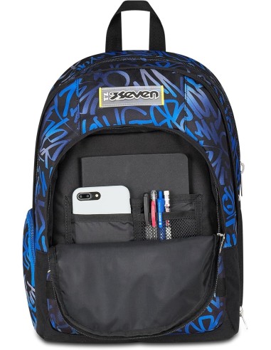ZAINI: vendita online Seven Zaino Scuola, Dual Detach, Blu Giallo, Doppio Scomparto 32 L, Con Tasca PC, 30x43,5x24 cm in offerta