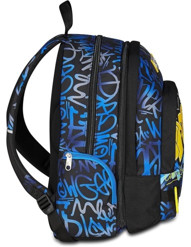 ZAINI: vendita online Seven Zaino Scuola, Dual Detach, Blu Giallo, Doppio Scomparto 32 L, Con Tasca PC, 30x43,5x24 cm in offerta