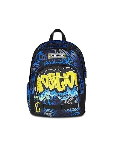 ZAINI: vendita online Seven Zaino Scuola, Dual Detach, Blu Giallo, Doppio Scomparto 32 L, Con Tasca PC, 30x43,5x24 cm in offerta
