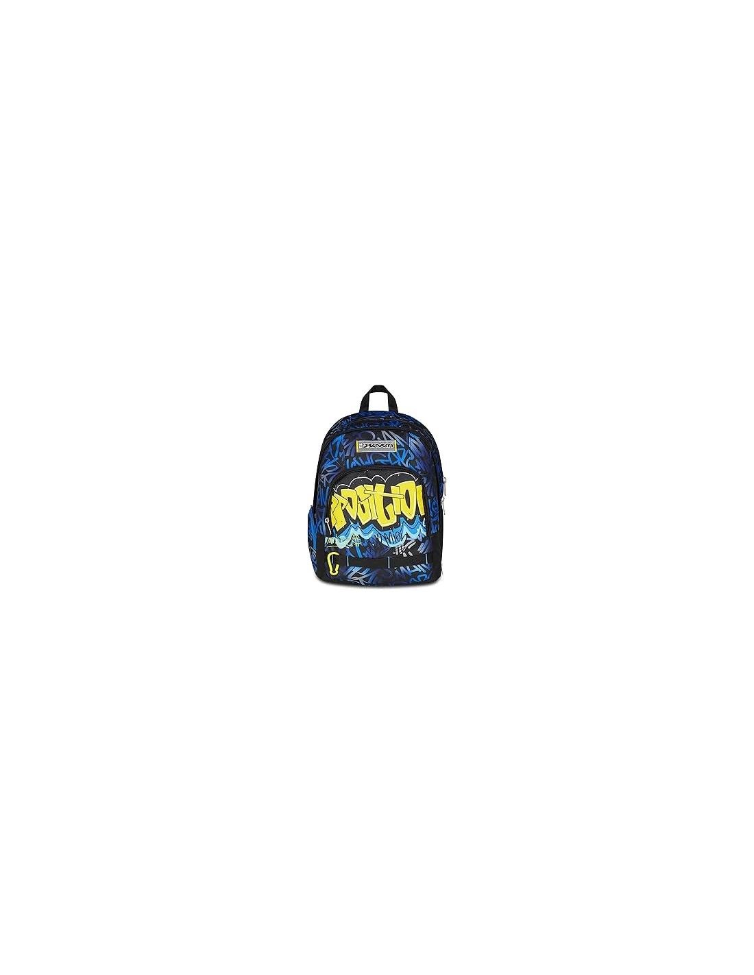 ZAINI: vendita online Seven Zaino Scuola, Dual Detach, Blu Giallo, Doppio Scomparto 32 L, Con Tasca PC, 30x43,5x24 cm in offerta