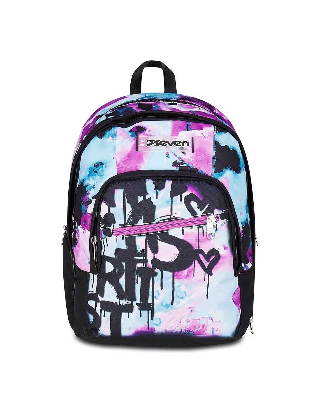 ZAINI: vendita online Seven Zaino Scuola, Dual Detach, Azzurro Fucsia, Doppio Scomparto 32 L, Con Tasca PC, Scuola, 30x43,5x2...