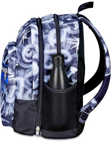 ZAINI: vendita online Seven Zaino Scuola, Dual Detach, Grigio Azzurro, Doppio Scomparto 32 L, Con Tasca PC, Organizer, Zaino,...