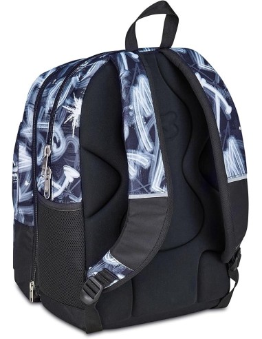 ZAINI: vendita online Seven Zaino Scuola, Dual Detach, Grigio Azzurro, Doppio Scomparto 32 L, Con Tasca PC, Organizer, Zaino,...