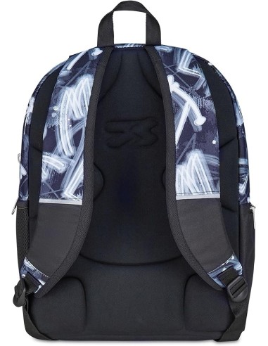 ZAINI: vendita online Seven Zaino Scuola, Dual Detach, Grigio Azzurro, Doppio Scomparto 32 L, Con Tasca PC, Organizer, Zaino,...