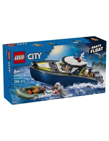 LEGO City 60456, inseguimento sul mare con barche, squalo e polizia per bambini da 6 anni | Shop in Casa