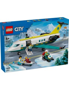 LEGO City 60465 Aereo Ambulanza, missioni di soccorso per bambini da 6 anni | Shop in Casa