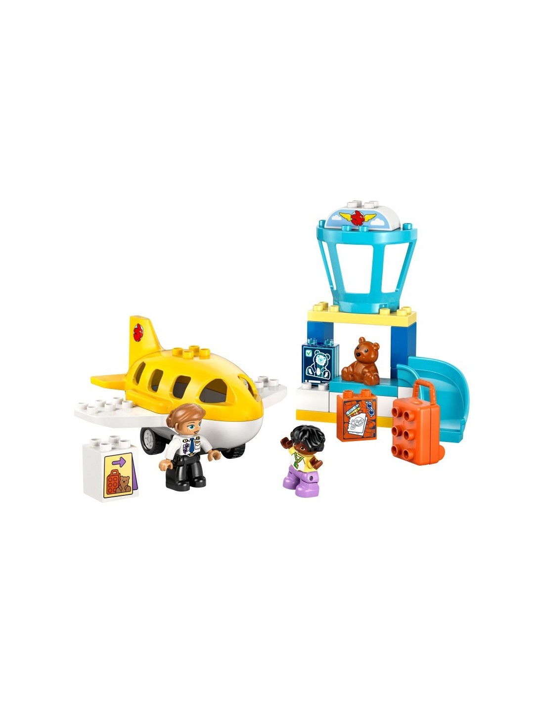 LEGO DUPLO 10443 Prima Volta in Aeroporto, con aereo, figure e orsacchiotto | Shop in Casa