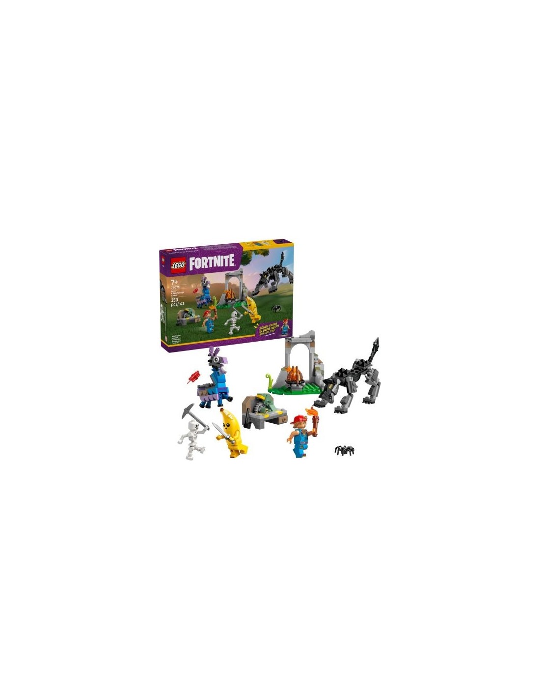 LEGO Fortnite 77075 Campo di Bananita con 3 personaggi e Lama – Gioco d’avventura 7+ anni | Shop in Casa