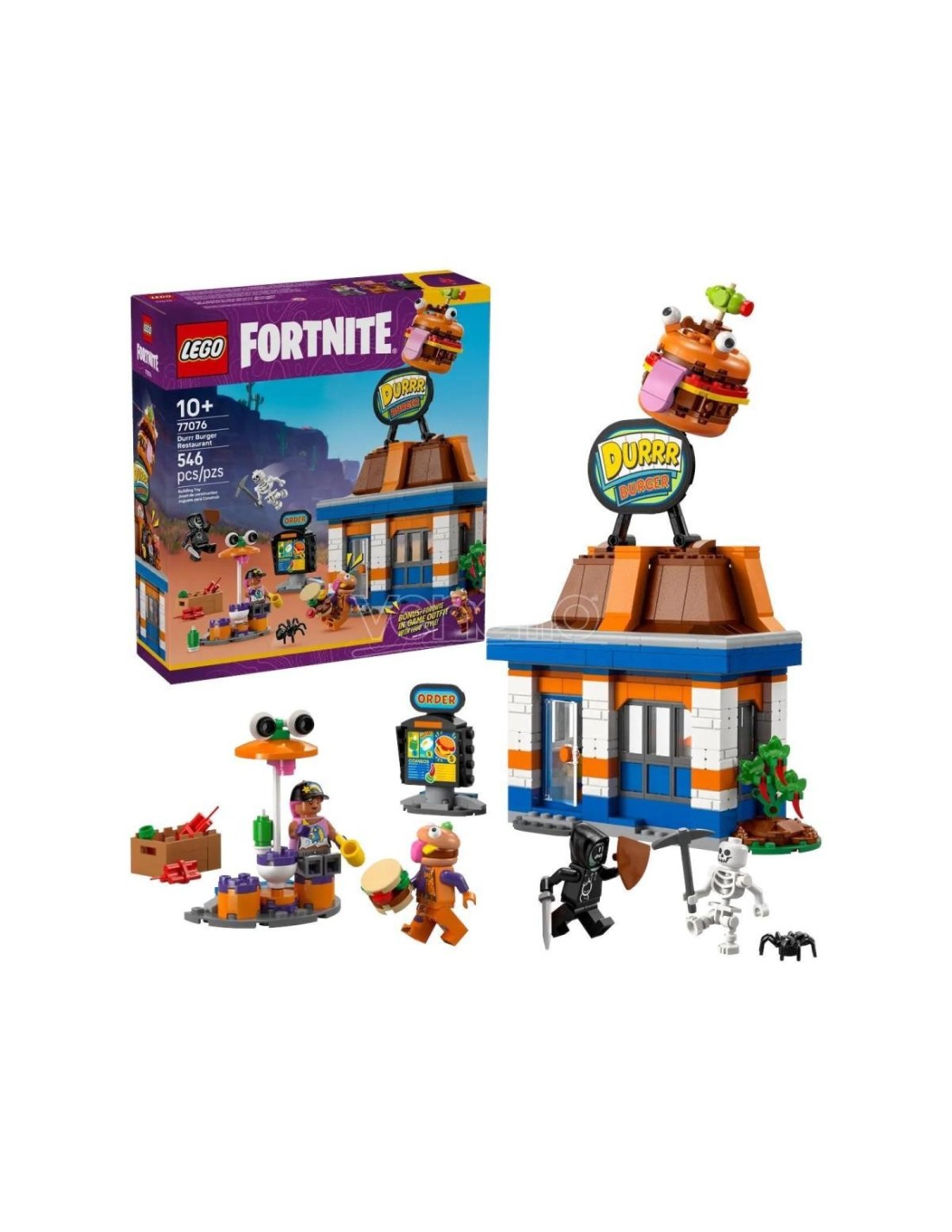 LEGO Fortnite 77076 Ristorante Durrr Burger, set collezione con 3 personaggi esclusivi | Shop in Casa
