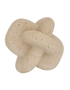 OGGETTISTICA: vendita online Decorazione da Appoggio Dave, Resina Effetto Pietra, Beige, Altezza 14 cm in offerta