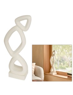 OGGETTISTICA: vendita online Decorazione da Appoggio Wonj, Magnesia, Bianca, L 26 cm, P 13,3 cm, H 68,5 cm in offerta