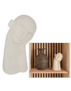 OGGETTISTICA: vendita online Statua Viso Wonj, Resina Bianca, L 14,5 cm, P 10 cm, H 24,5 cm in offerta