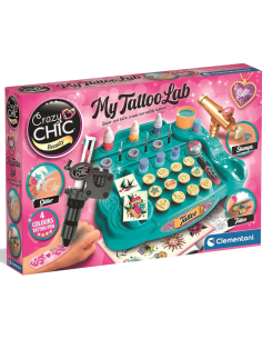Clementoni Crazy Chic My Tattoo Lab gioco creativo tatuaggi temporanei | shopincasa.it