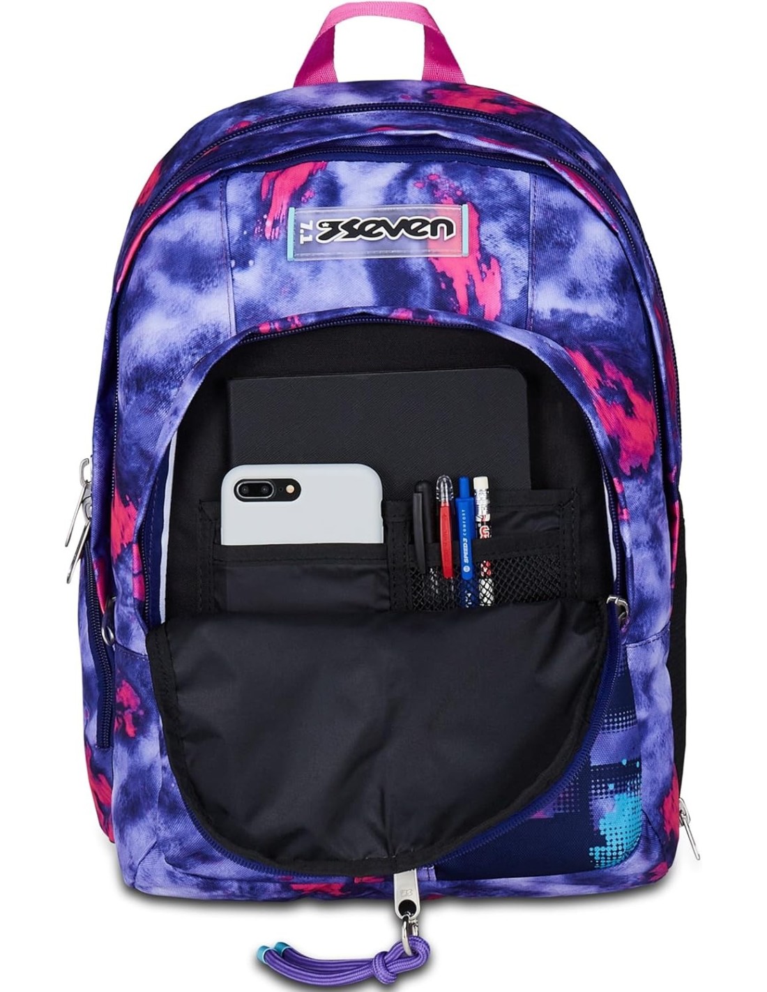 ZAINI: vendita online Seven Zaino Scuola, Dual Detach, Viola, Con Tasca PC, 30x43,5x24 cm in offerta