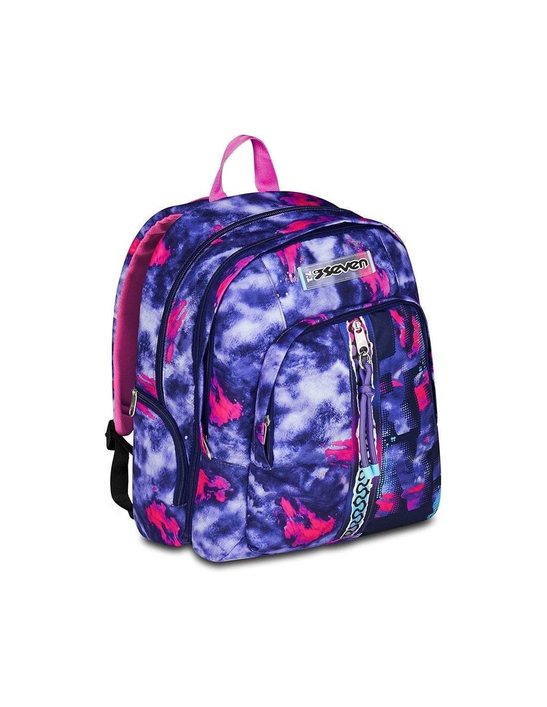 ZAINI: vendita online Seven Zaino Scuola, Dual Detach, Viola, Con Tasca PC, 30x43,5x24 cm in offerta