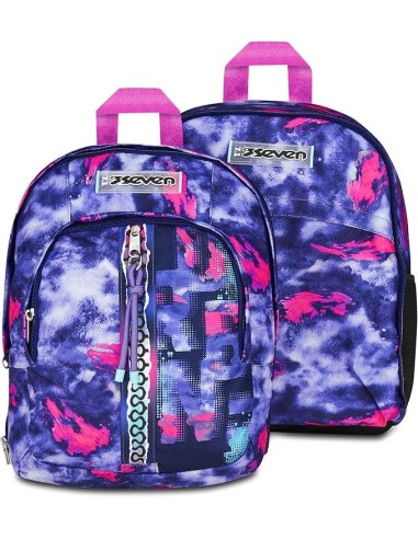 ZAINI: vendita online Seven Zaino Scuola, Dual Detach, Viola, Con Tasca PC, 30x43,5x24 cm in offerta