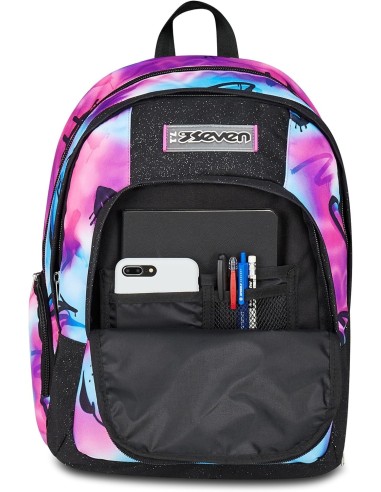 ZAINI: vendita online Seven Zaino Scuola, Dual Detach, Fucsia Azzurro, Doppio Scomparto 32 L, Con Tasca PC, Zaino Ragazza, Sc...
