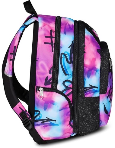 ZAINI: vendita online Seven Zaino Scuola, Dual Detach, Fucsia Azzurro, Doppio Scomparto 32 L, Con Tasca PC, Zaino Ragazza, Sc...