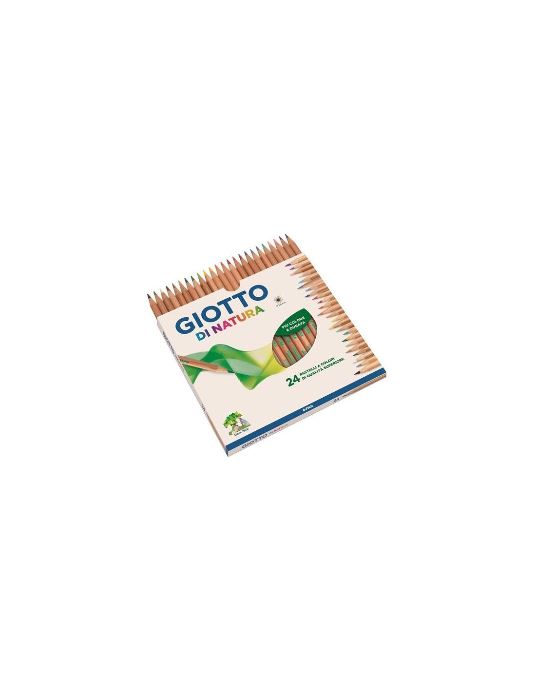 Pastelli Giotto di Natura – 24 Matite Colorate in Legno Naturale | Shopincasa