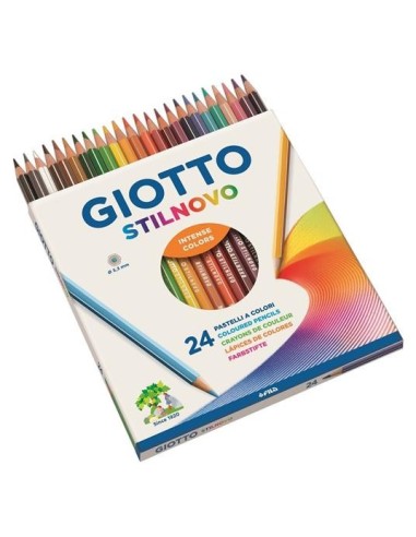 Pastelli Giotto Stilnovo – Scatola 24 Matite Colorate Esagonali | Shopincasa
