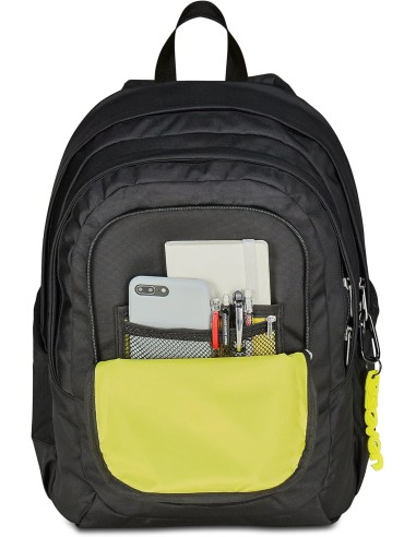 ZAINI: vendita online Seven, Zaino Scuola, Tech Line, Nero, Doppio Scomparto, 29 L, 33x44x22 cm, Scuola Media, Superiore, Zai...
