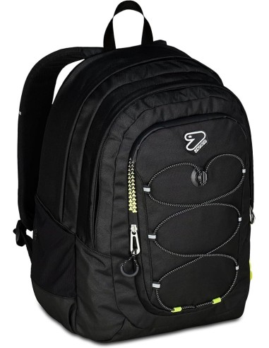 ZAINI: vendita online Seven, Zaino Scuola, Tech Line, Nero, Doppio Scomparto, 29 L, 33x44x22 cm, Scuola Media, Superiore, Zai...