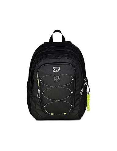 ZAINI: vendita online Seven, Zaino Scuola, Tech Line, Nero, Doppio Scomparto, 29 L, 33x44x22 cm, Scuola Media, Superiore, Zai...