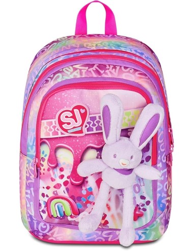ZAINI: vendita online SJ Gang, Zaino Scuola Advanced, Lilla, Doppio Scomparto, 29 L, 29.5x40x24 cm, Porta Borraccia, Bambina,...