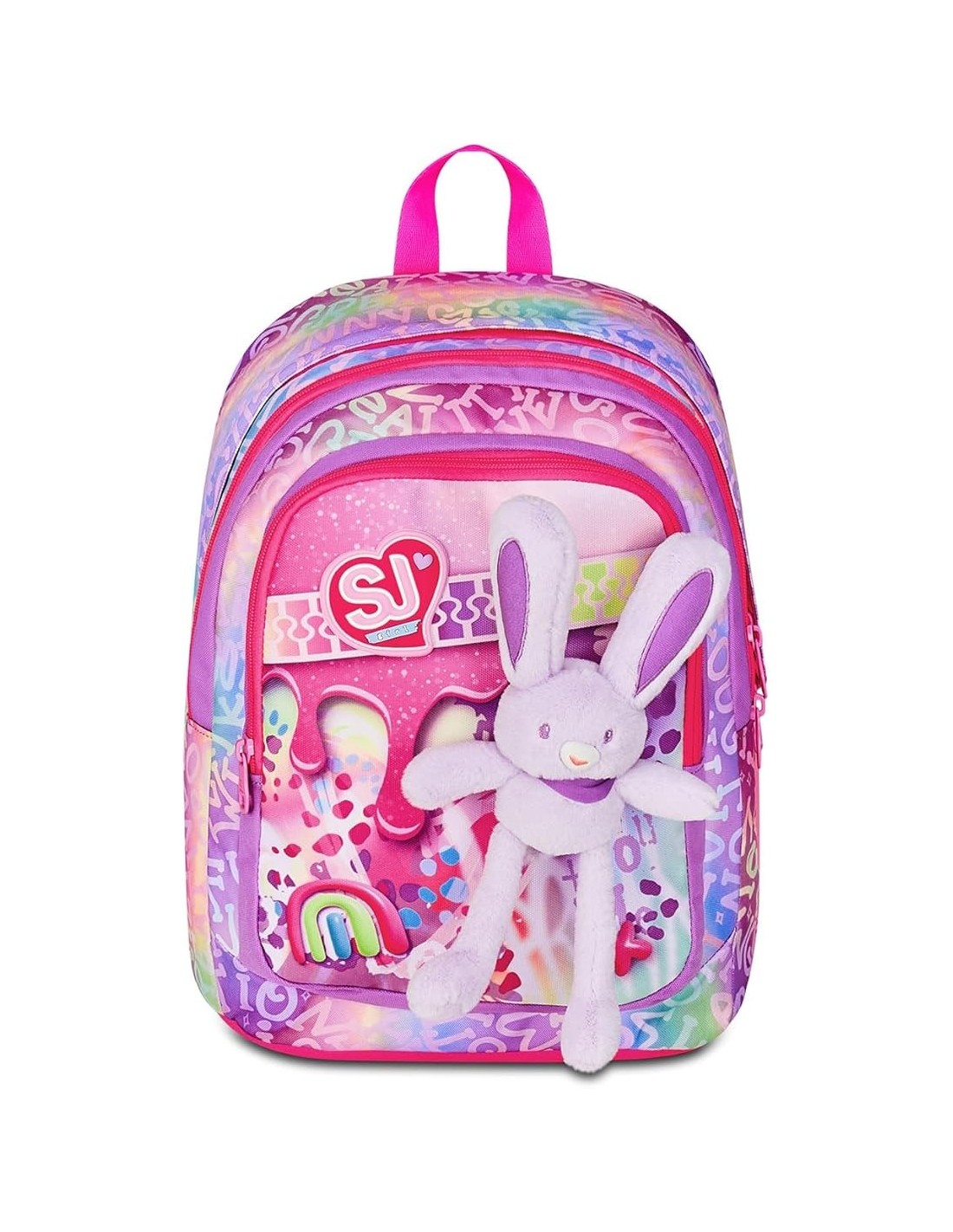 ZAINI: vendita online SJ Gang, Zaino Scuola Advanced, Lilla, Doppio Scomparto, 29 L, 29.5x40x24 cm, Porta Borraccia, Bambina,...