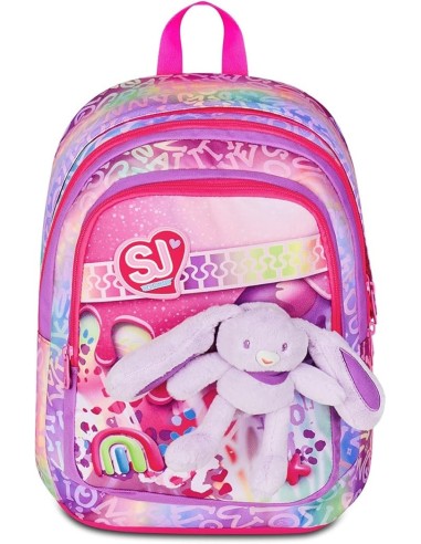 ZAINI: vendita online SJ Gang, Zaino Scuola Advanced, Lilla, Doppio Scomparto, 29 L, 29.5x40x24 cm, Porta Borraccia, Bambina,...