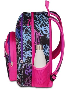 ZAINI: vendita online SJ Gang, Zaino Scuola SJ Ever, Fucsia e Nero, Doppio Scomparto, 30 L, 30x41.5x23 cm, Bambina, Scuola El... 2