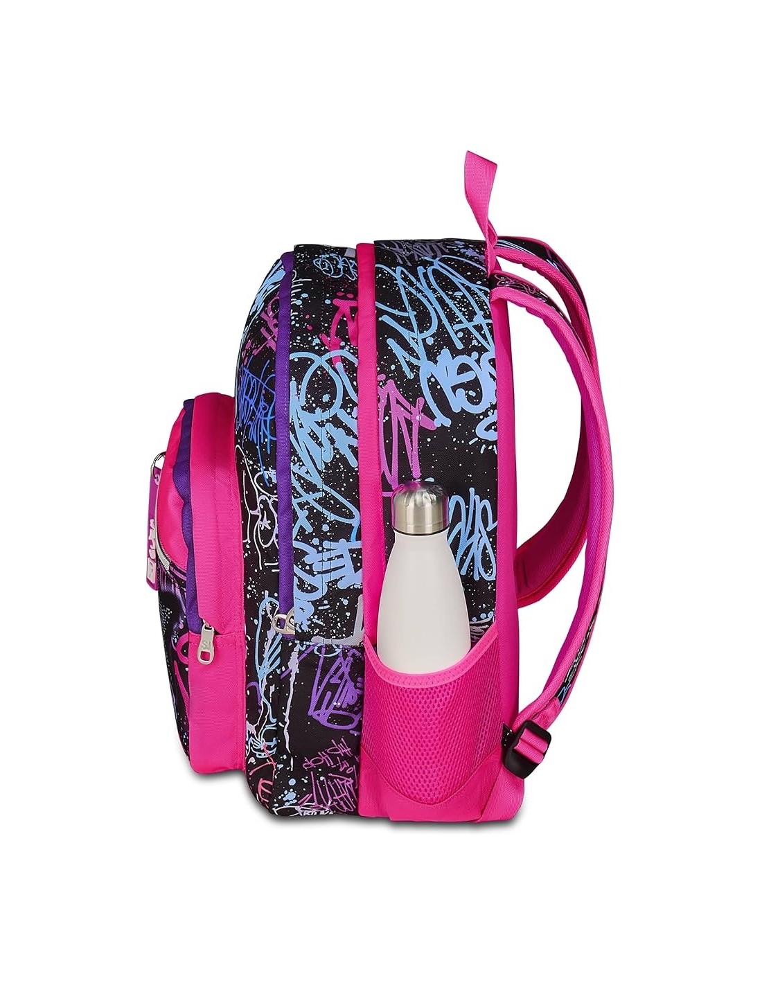ZAINI: vendita online SJ Gang, Zaino Scuola SJ Ever, Fucsia e Nero, Doppio Scomparto, 30 L, 30x41.5x23 cm, Bambina, Scuola El...