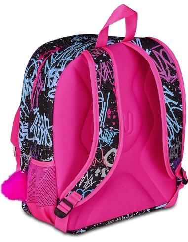 ZAINI: vendita online SJ Gang, Zaino Scuola SJ Ever, Fucsia e Nero, Doppio Scomparto, 30 L, 30x41.5x23 cm, Bambina, Scuola El...