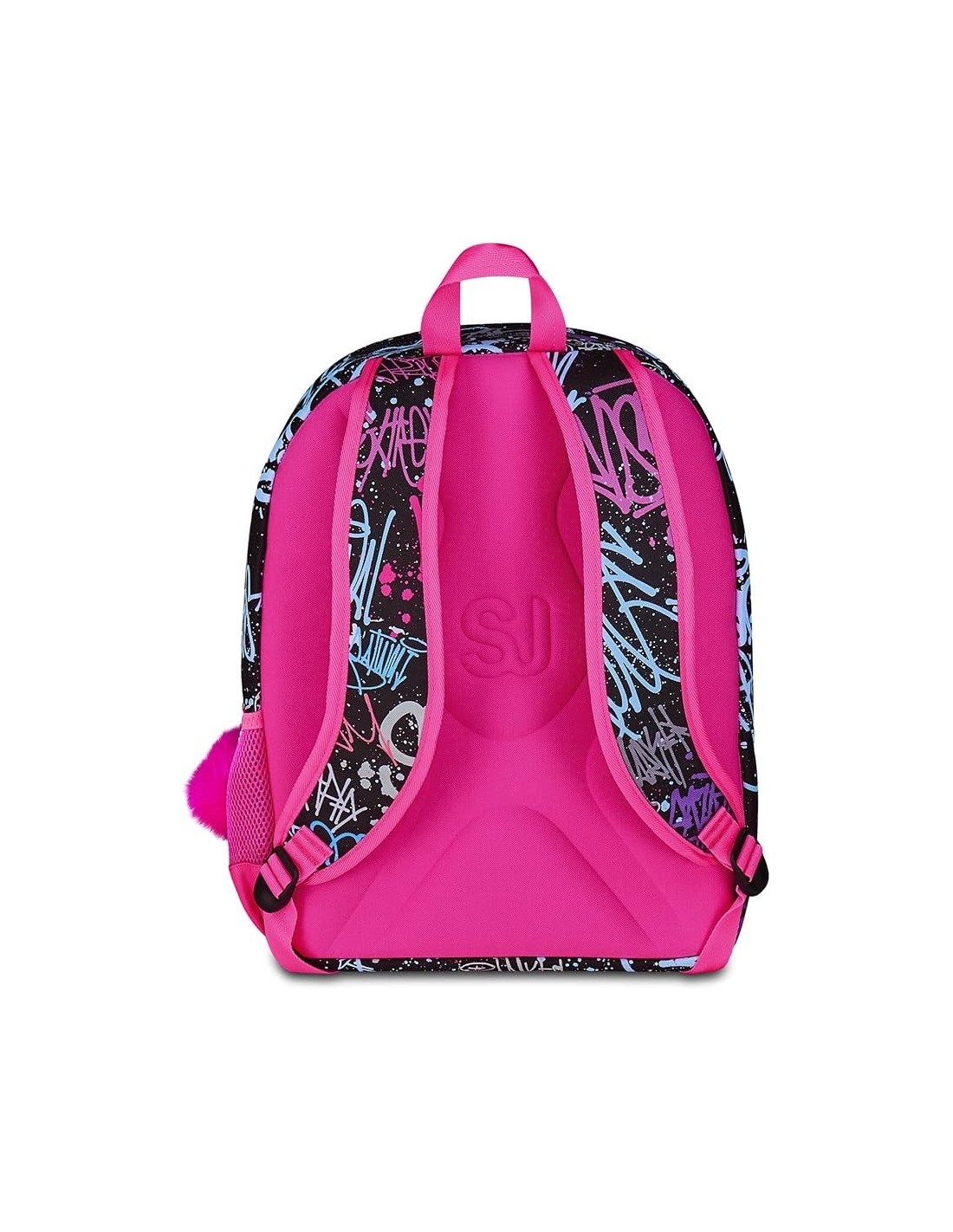 ZAINI: vendita online SJ Gang, Zaino Scuola SJ Ever, Fucsia e Nero, Doppio Scomparto, 30 L, 30x41.5x23 cm, Bambina, Scuola El...