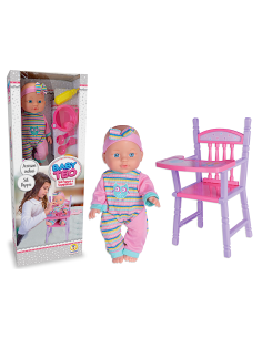 BABY TEO - BAMBOLA BEBE' CON SEGGIOLONE
