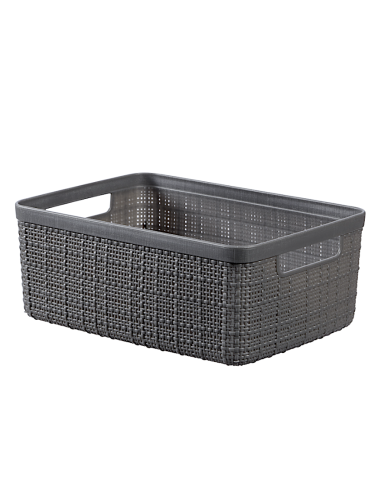 JUTE CESTINO S RETTANGOLARE 5LT ANTRACITE
