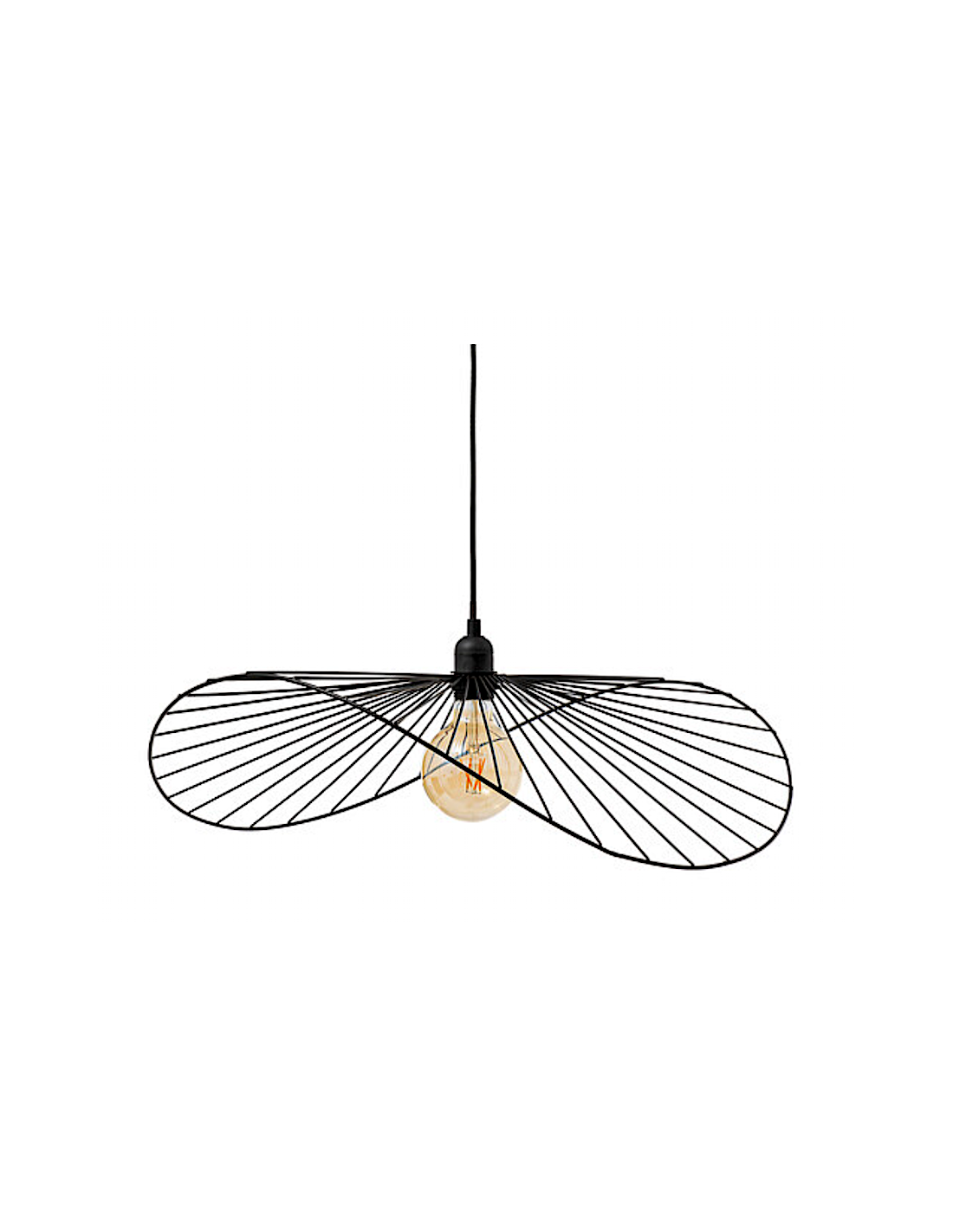 ILLUMINAZIONE: vendita online Lampadario Adelia, metallo nero, diametro 58 cm, altezza 103,5 cm in offerta