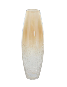 VASI D'ARREDO: vendita online Vaso, vetro craquelé, Alexis, trasparente, D.13 x H.40 cm in offerta