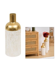 VASI D'ARREDO: vendita online Vaso, metallo, Mirsa, dorato, D.16 x H.43,5 cm, design elegante in offerta