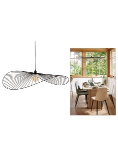 ILLUMINAZIONE: vendita online Sospensione Adelia, metallo nero, diametro 98 cm, altezza 105 cm in offerta