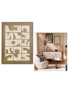 QUADRI E DECORO PARETE: vendita online Tela, 3D, Castille, verde kaki, 60x80 cm, rilievo decorativo, montaggio verticale/oriz...