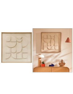 QUADRI E DECORO PARETE: vendita online Tela, 3D, Cataline, bianca, 60x60 cm, rilievo moderno, collezione Modern Flow in offerta