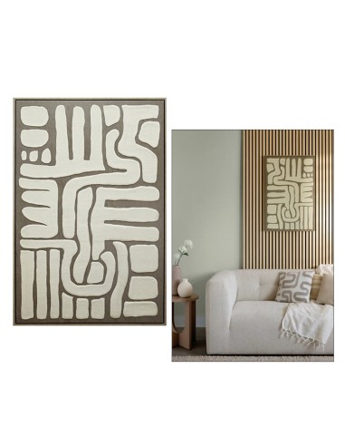 QUADRI E DECORO PARETE: vendita online Tela, 3D, Marcella, marrone, 60x90 cm, rilievo decorativo, posa verticale/orizzontale ...