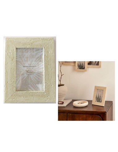 PORTAFOTO E CORNICI: vendita online Cornice foto, effetto travertino, Anaya, 10x15 cm, beige, MDF e vetro in offerta